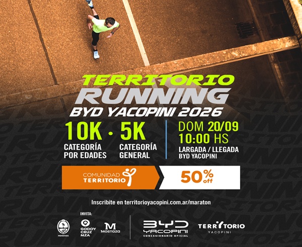 TERRITORIO RUNNING | BYD YACOPINI 2026